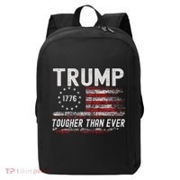 Trump Tougher Than Ever President Donald Trump Us Flag Premium Modern Backpack thumb 0