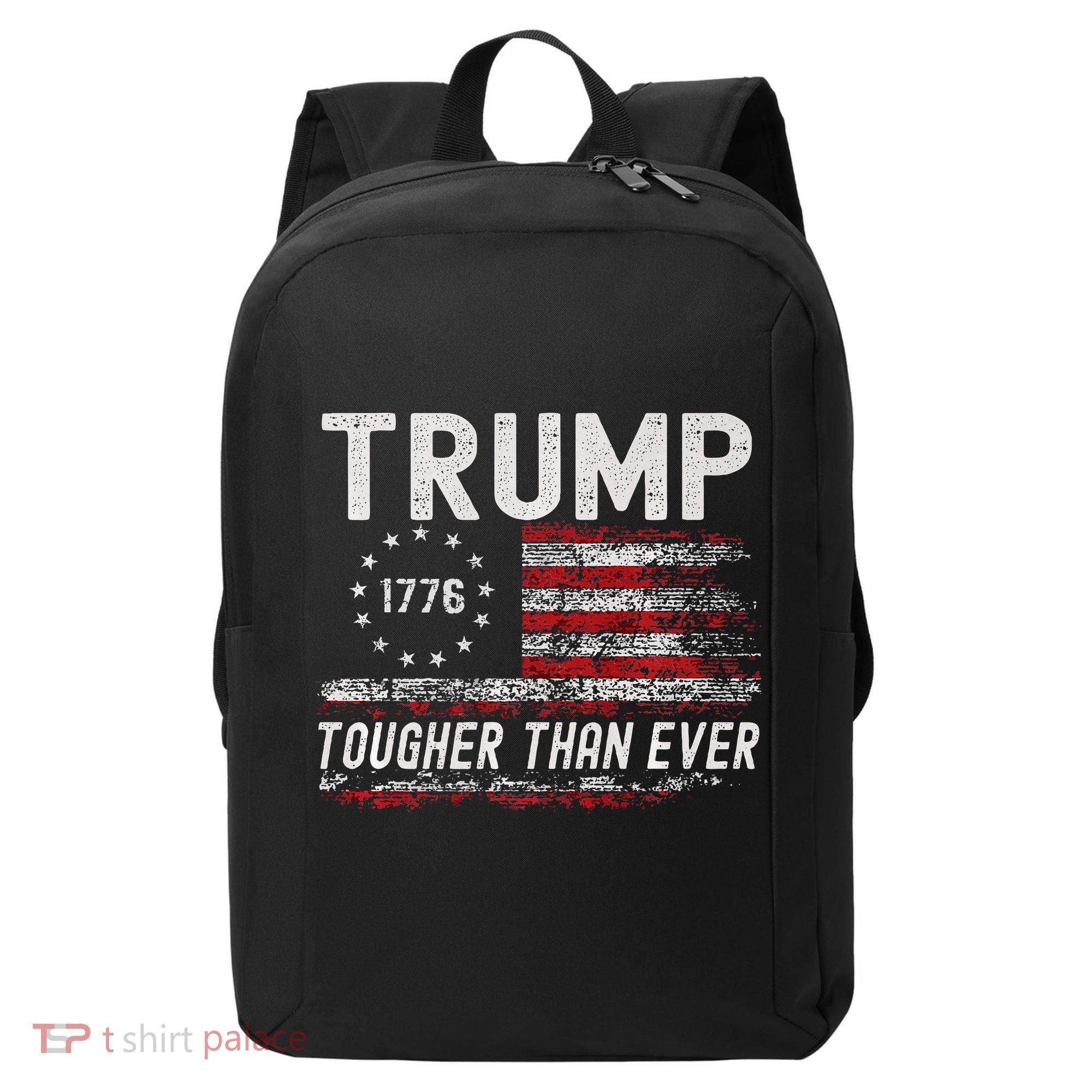 Trump Tougher Than Ever President Donald Trump Us Flag Premium Modern Backpack