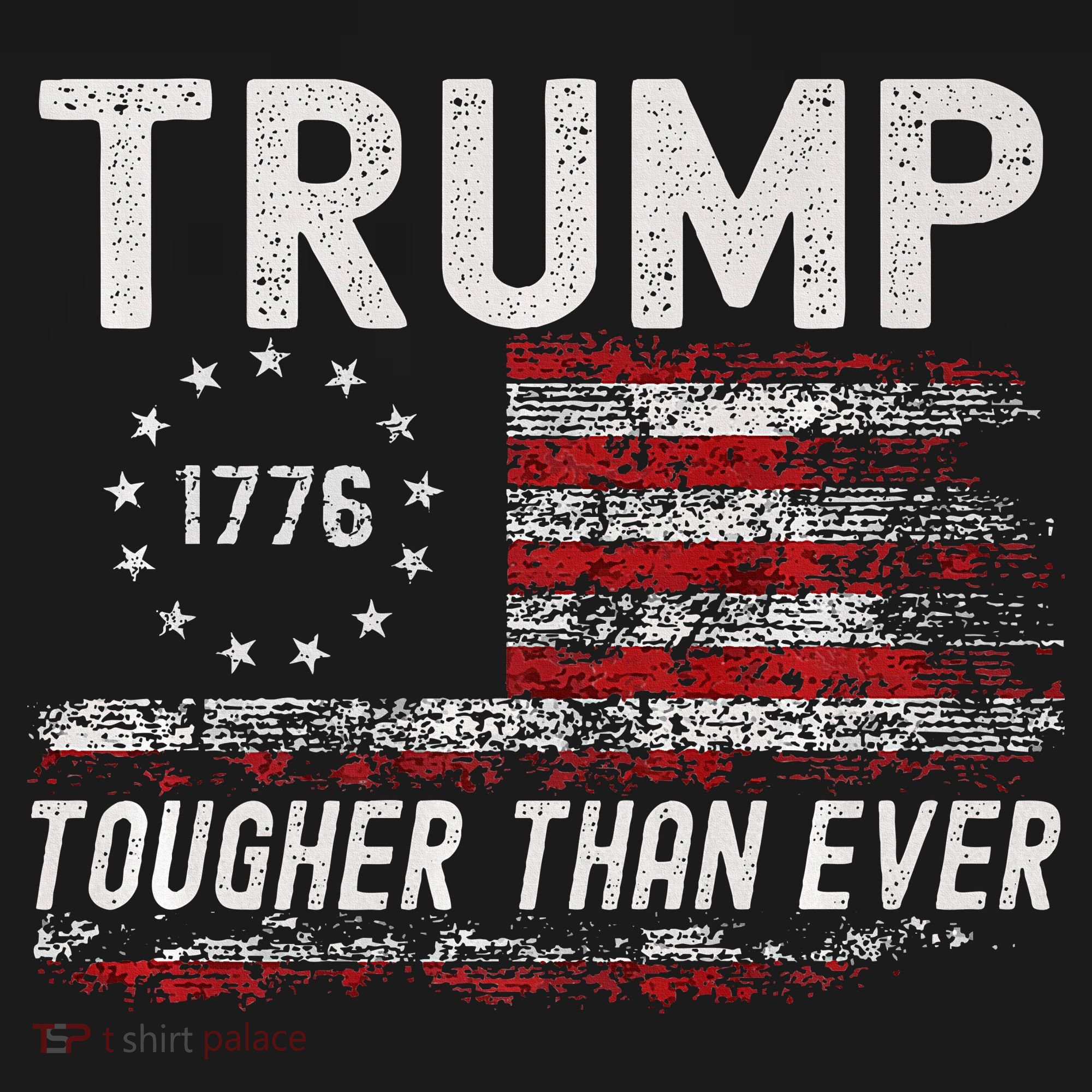 Trump Tougher Than Ever President Donald Trump Us Flag Premium Tote Bag