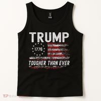 Trump Tougher Than Ever President Donald Trump Us Flag Premium Tank Top thumb 2