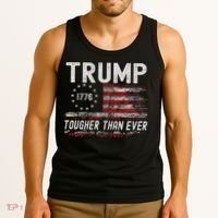 Trump Tougher Than Ever President Donald Trump Us Flag Premium Tank Top thumb 3