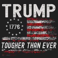Trump Tougher Than Ever President Donald Trump Us Flag Premium Kids Long Sleeve Plaid Pajama Set thumb 2