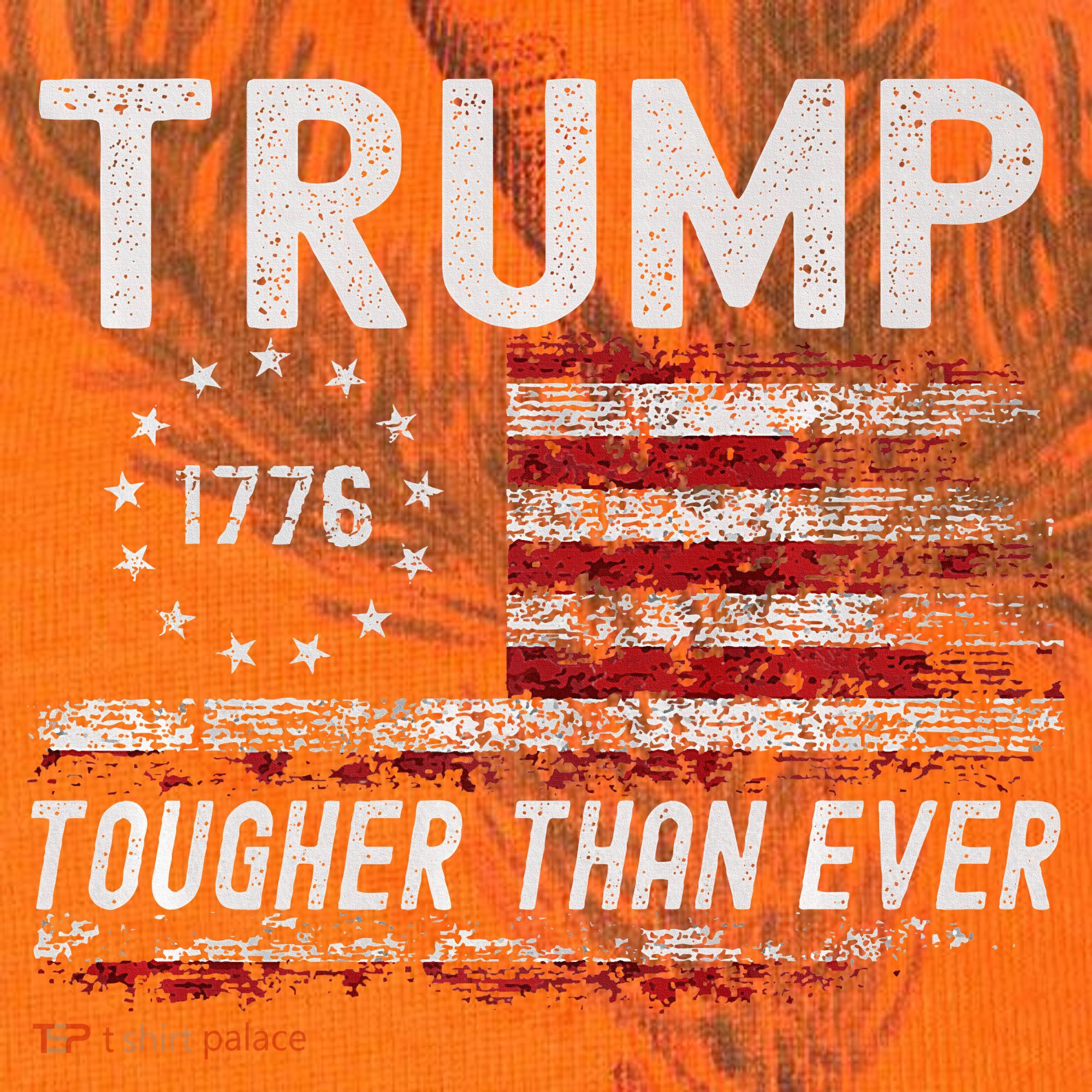 Trump Tougher Than Ever President Donald Trump Us Flag Premium Kati Licensed 12" Camo Cuffed Beanie