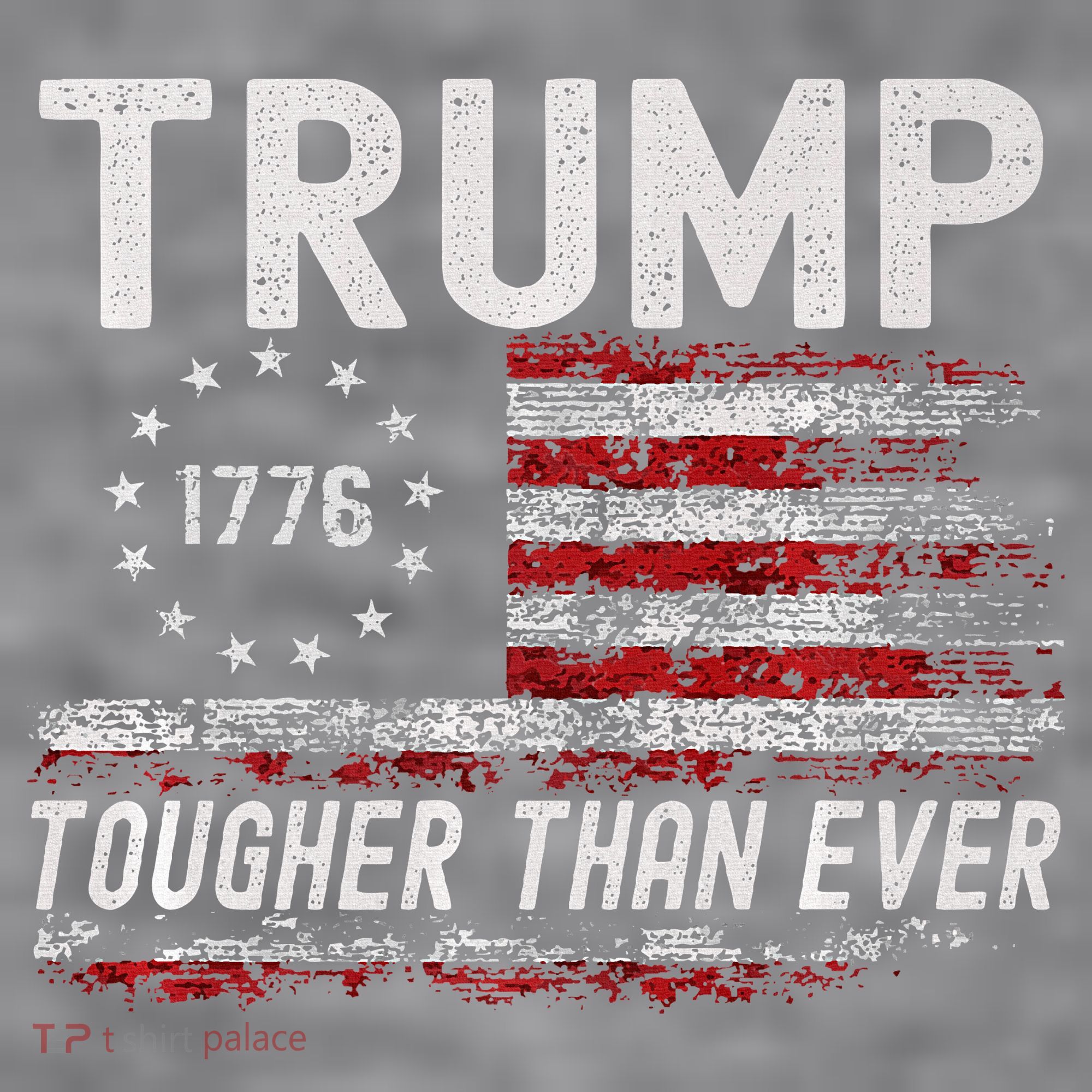 Trump Tougher Than Ever President Donald Trump Us Flag Premium Women's Racerback Cropped Tank
