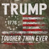 Trump Tougher Than Ever President Donald Trump Us Flag Premium Camo Xtreme Backpack thumb 2