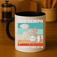 Tempo The Tempo Is What I Say It Is Drummer Tempo Drummers Coffee Mug thumb 4