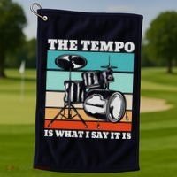 Tempo The Tempo Is What I Say It Is Drummer Tempo Drummers Golf Towel thumb 1