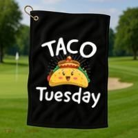 Taco Tuesday Golf Towel thumb 1