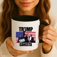 Trump The True Gangster Survived Association Coffee Mug thumb 3