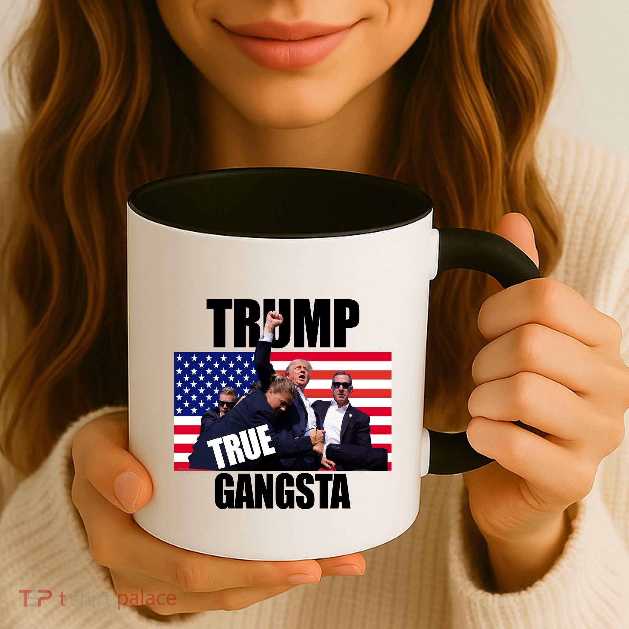 Trump The True Gangster Survived Association Coffee Mug