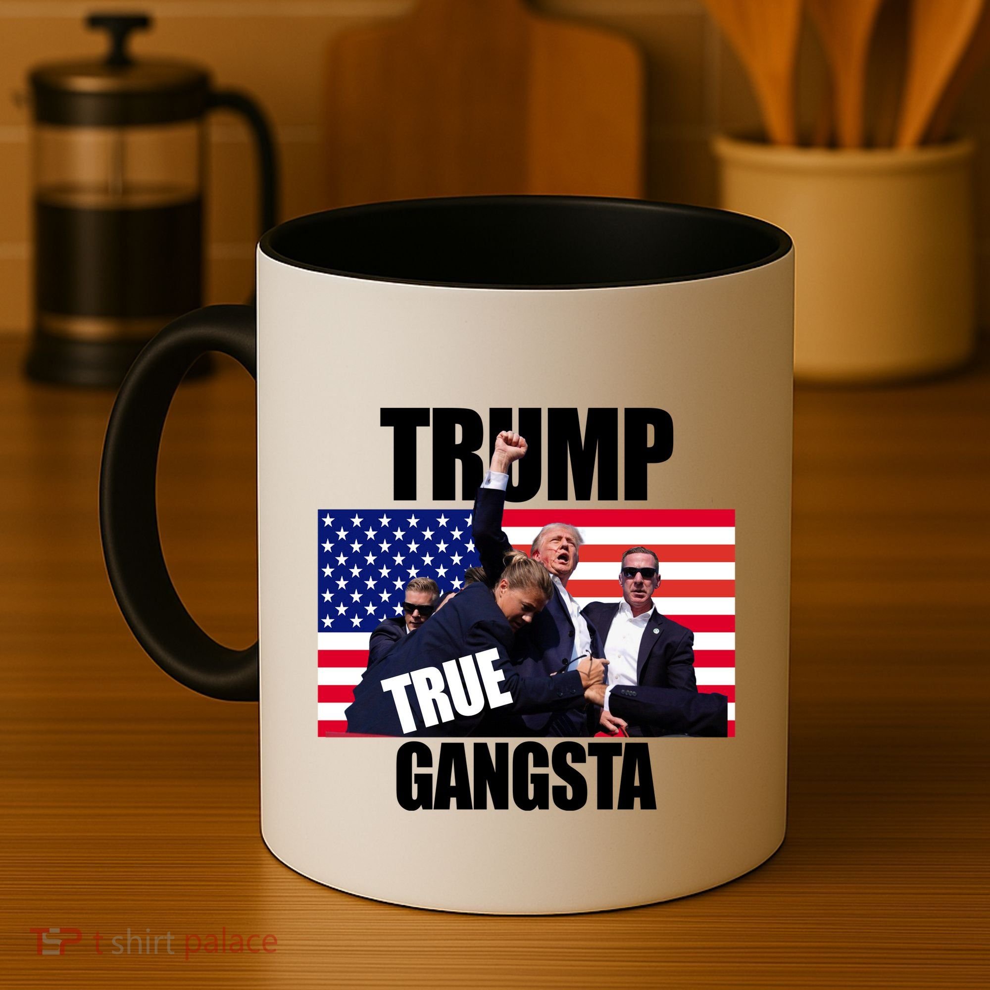Trump The True Gangster Survived Association Coffee Mug