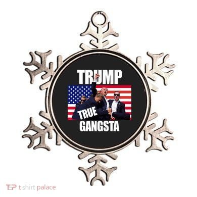 Trump The True Gangster Survived Association Ornament