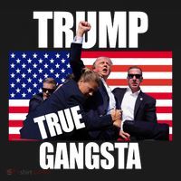 Trump The True Gangster Survived Association Ornament thumb 1