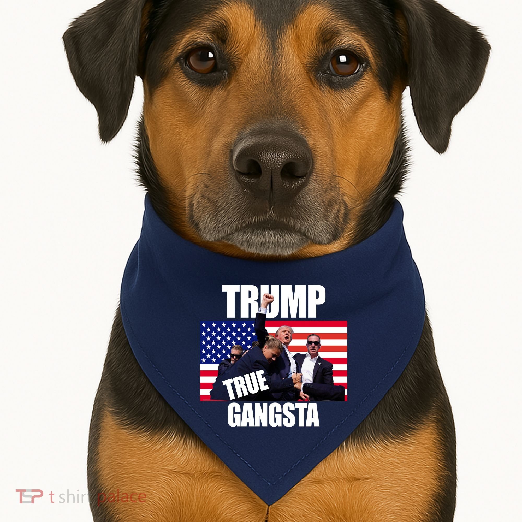Trump The True Gangster Survived Association USA-Made Doggie Bandana