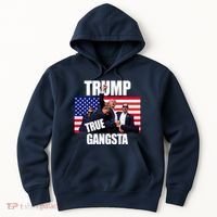 Trump The True Gangster Survived Association Hoodie thumb 0