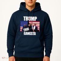 Trump The True Gangster Survived Association Hoodie thumb 2