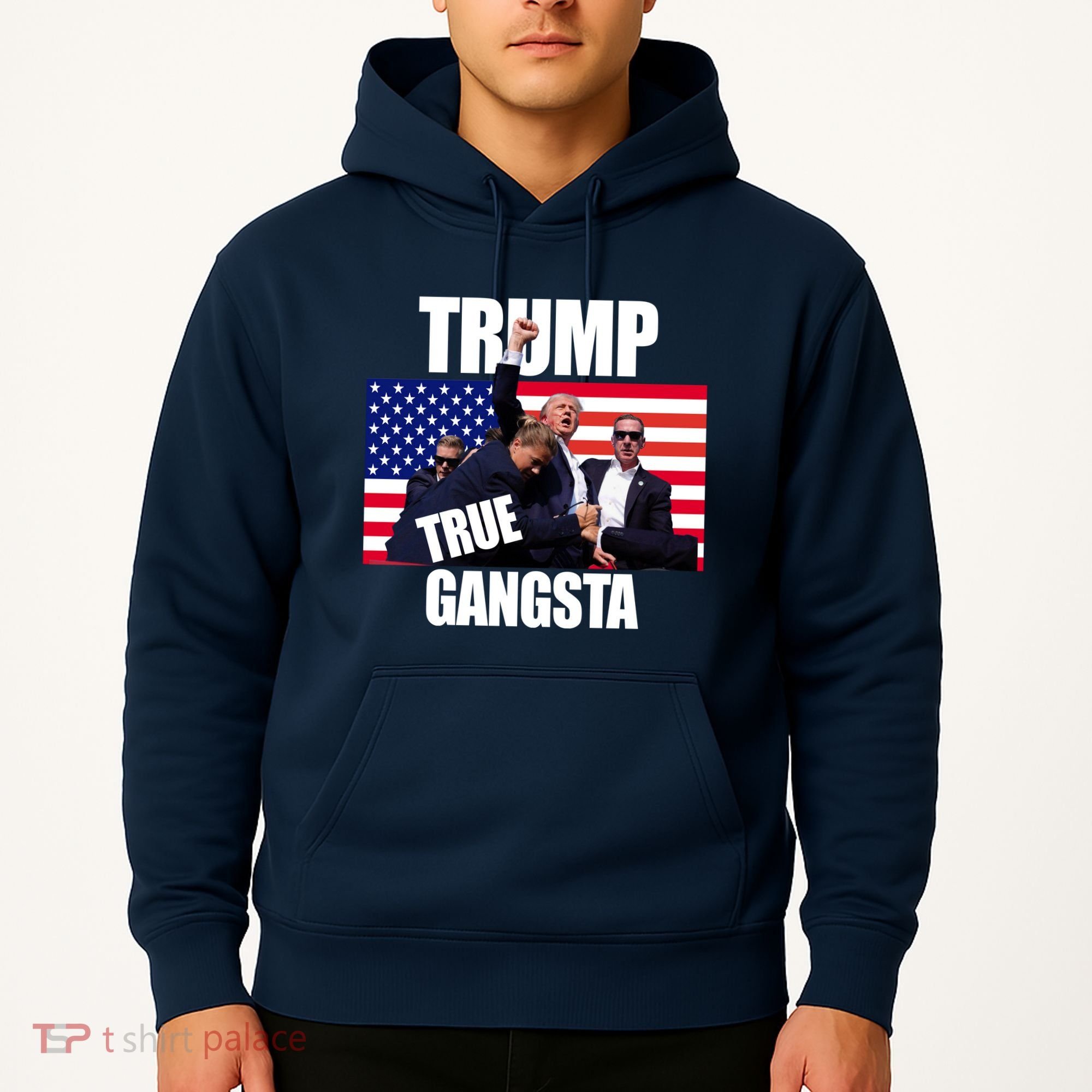 Trump The True Gangster Survived Association Hoodie