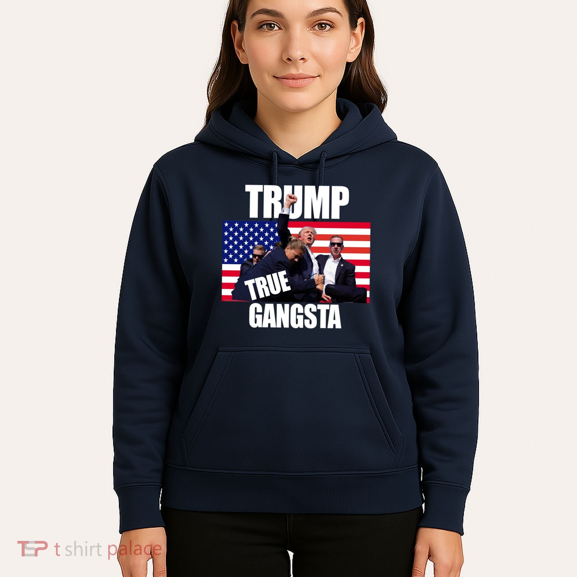 Trump The True Gangster Survived Association Hoodie