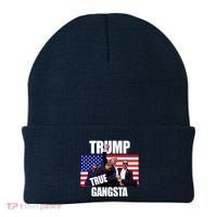 Trump The True Gangster Survived Association Beanie thumb 0