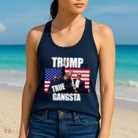 Trump The True Gangster Survived Association Women's Tank Top thumb 2