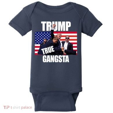 Trump The True Gangster Survived Association Baby Bodysuit