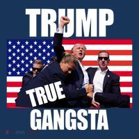 Trump The True Gangster Survived Association Baby Bodysuit thumb 2