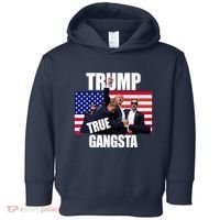 Trump The True Gangster Survived Association Toddler Hoodie thumb 0