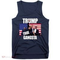 Trump The True Gangster Survived Association Tank Top thumb 0