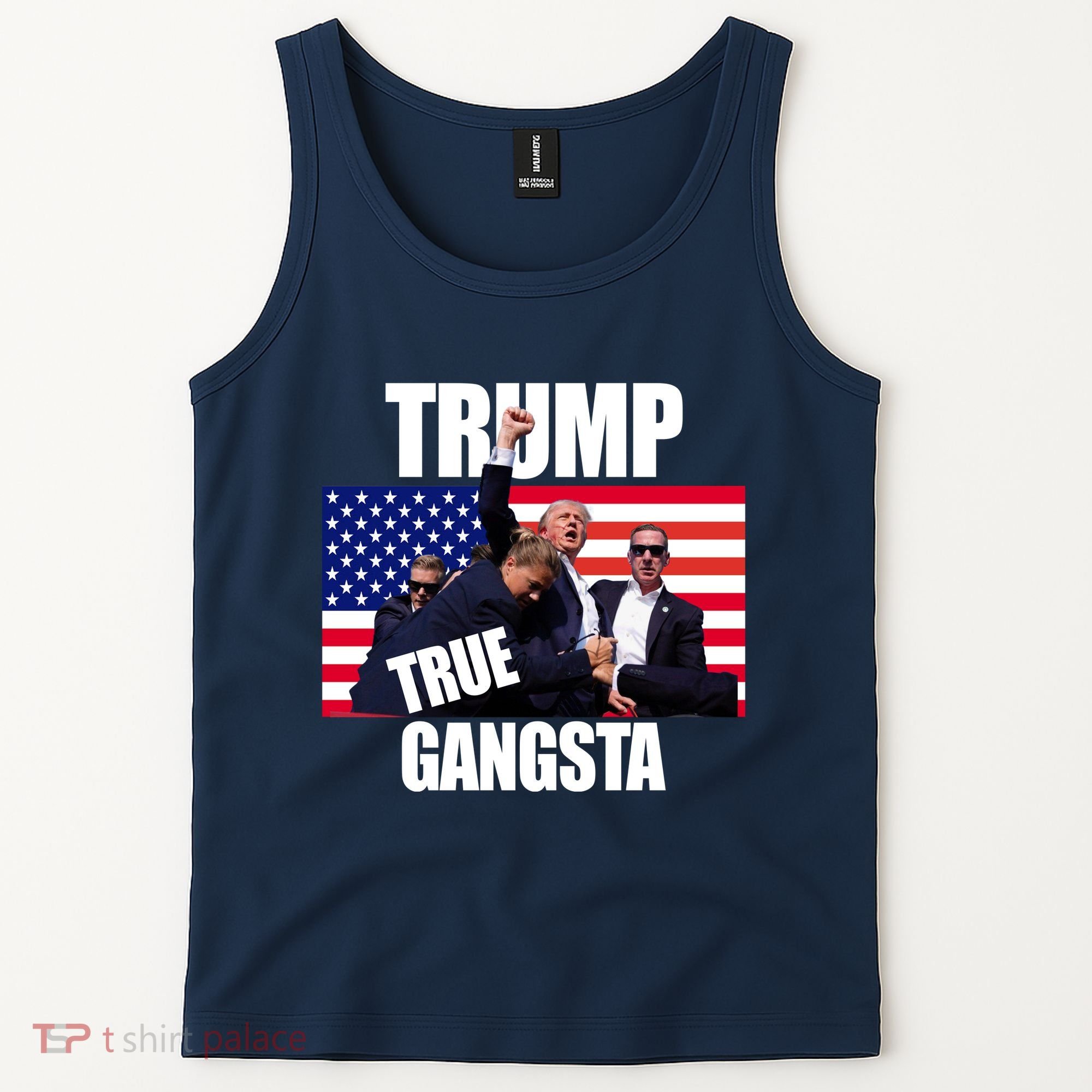 Trump The True Gangster Survived Association Tank Top