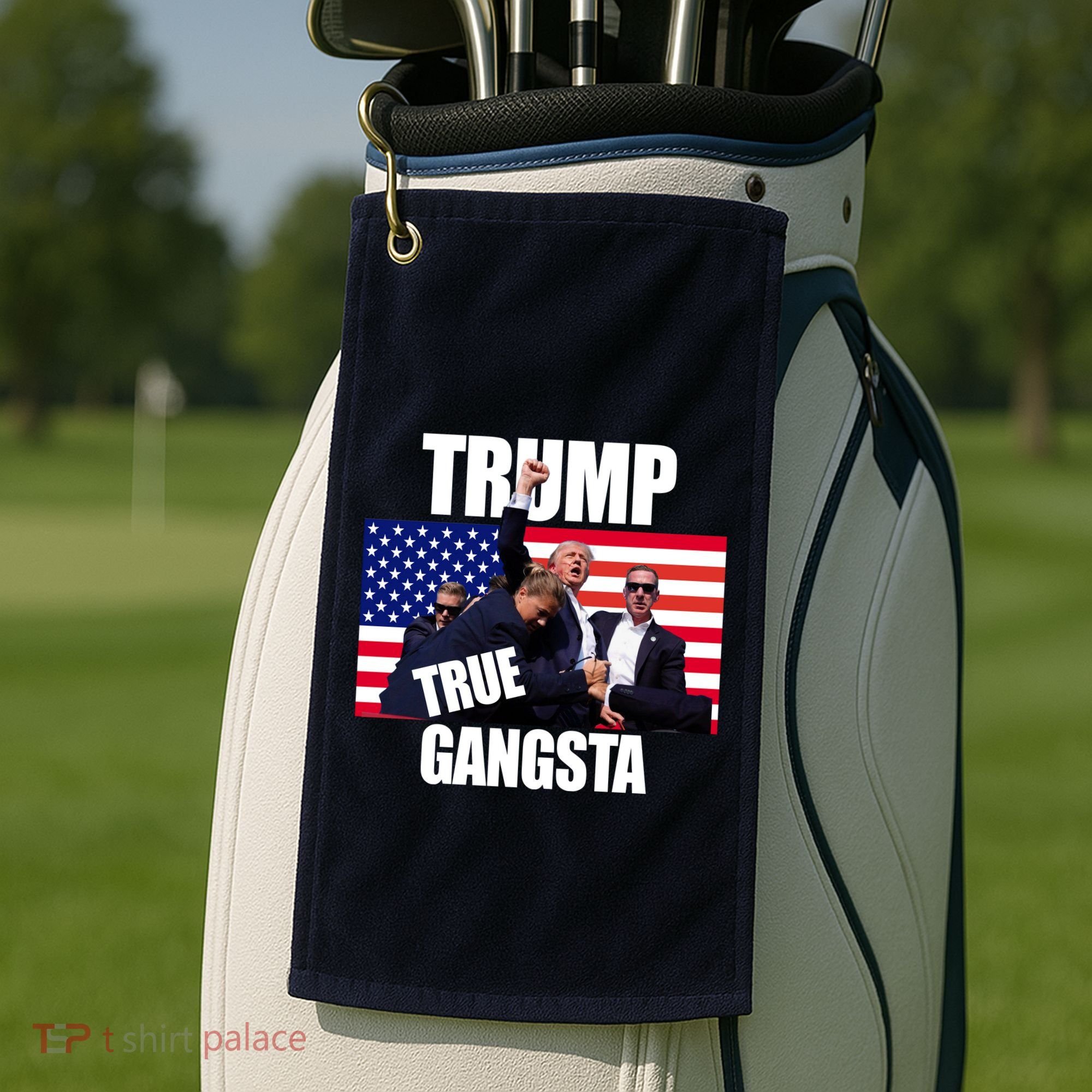 Trump The True Gangster Survived Association Golf Towel