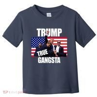 Trump The True Gangster Survived Association Toddler T-Shirt thumb 0