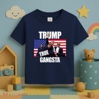 Trump The True Gangster Survived Association Toddler T-Shirt thumb 3