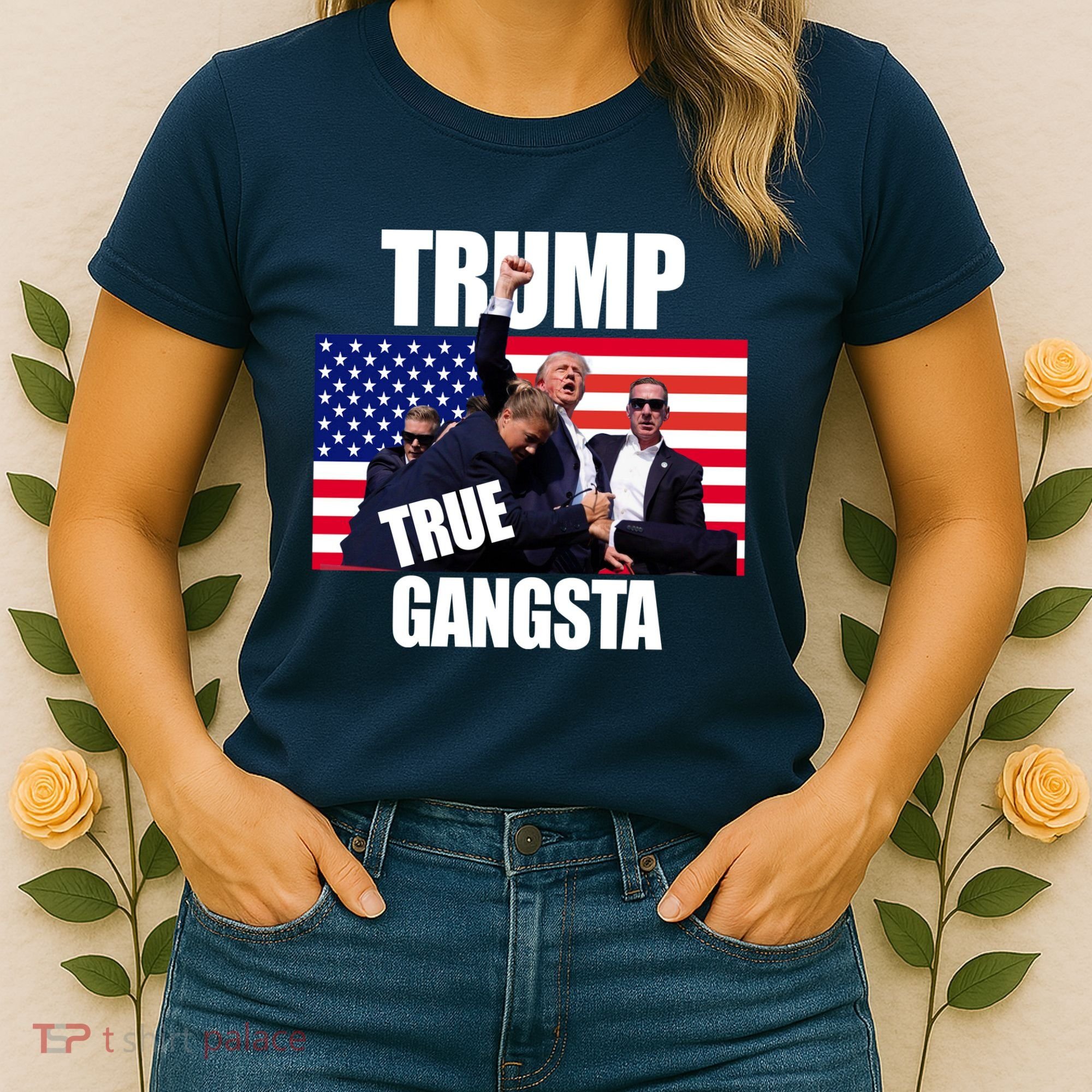 Trump The True Gangster Survived Association Women's T-Shirt