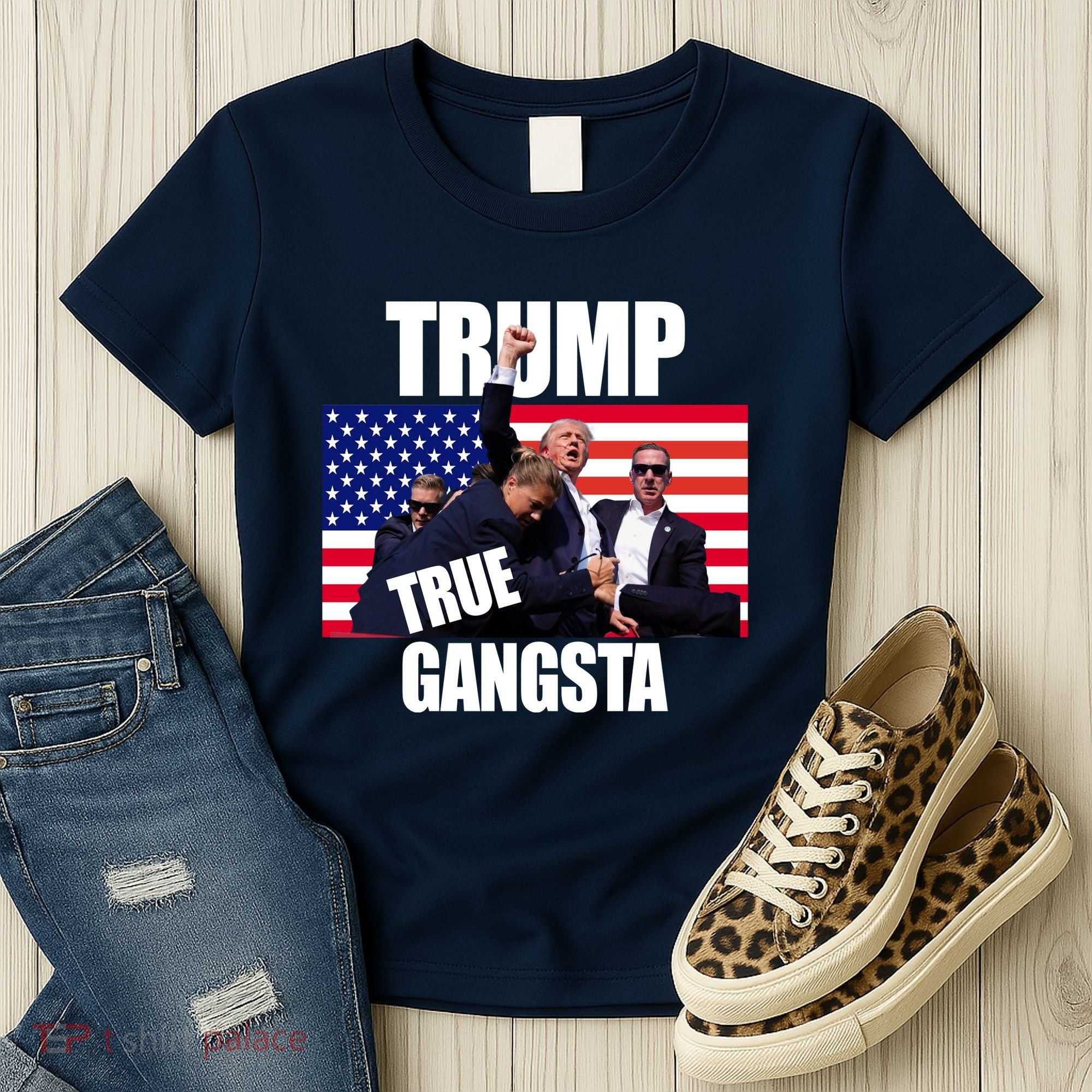 Trump The True Gangster Survived Association Women's T-Shirt