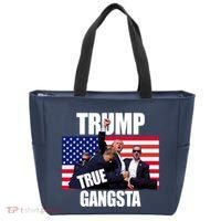Trump The True Gangster Survived Association Tote Bag thumb 0