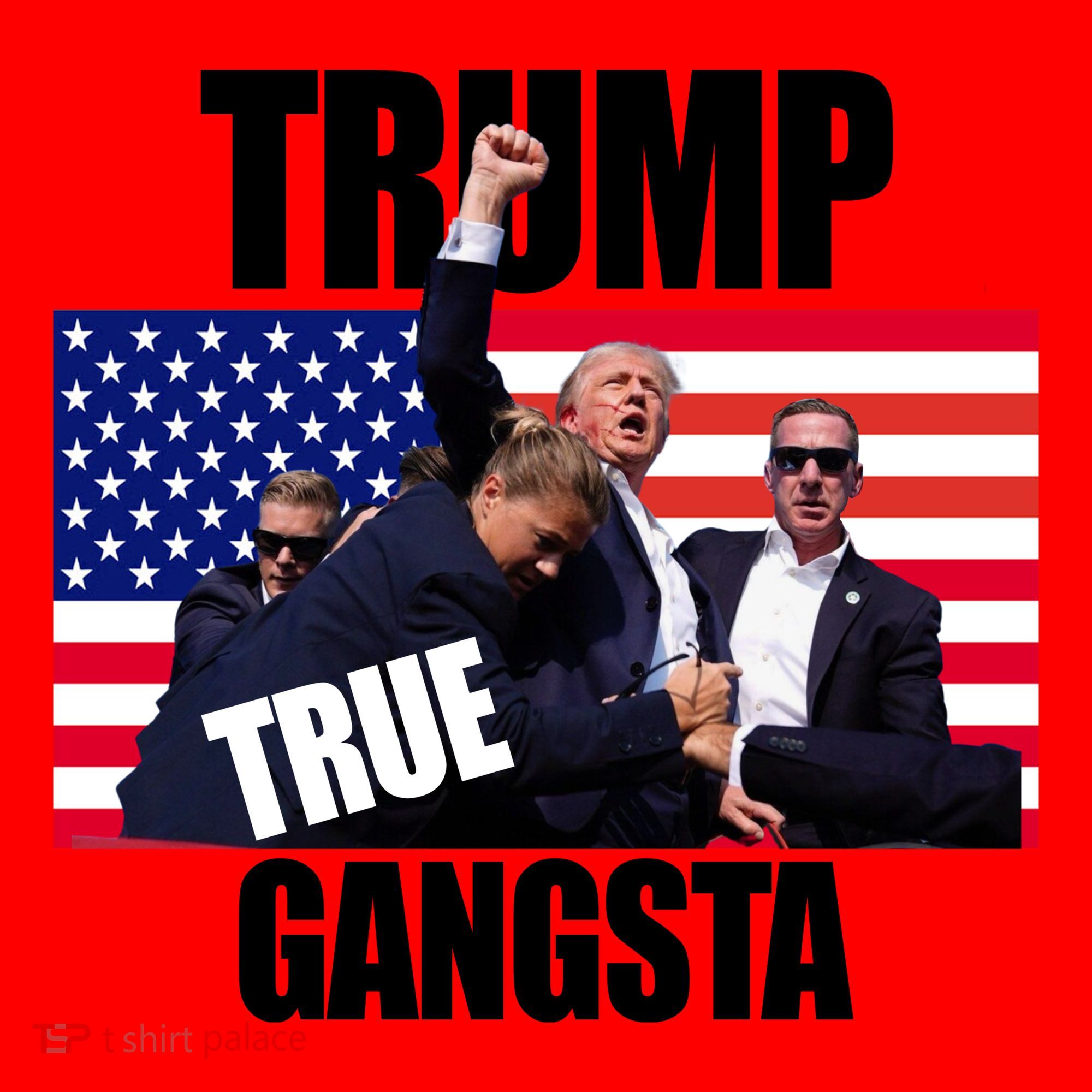 Trump The True Gangster Survived Association Santa Hat