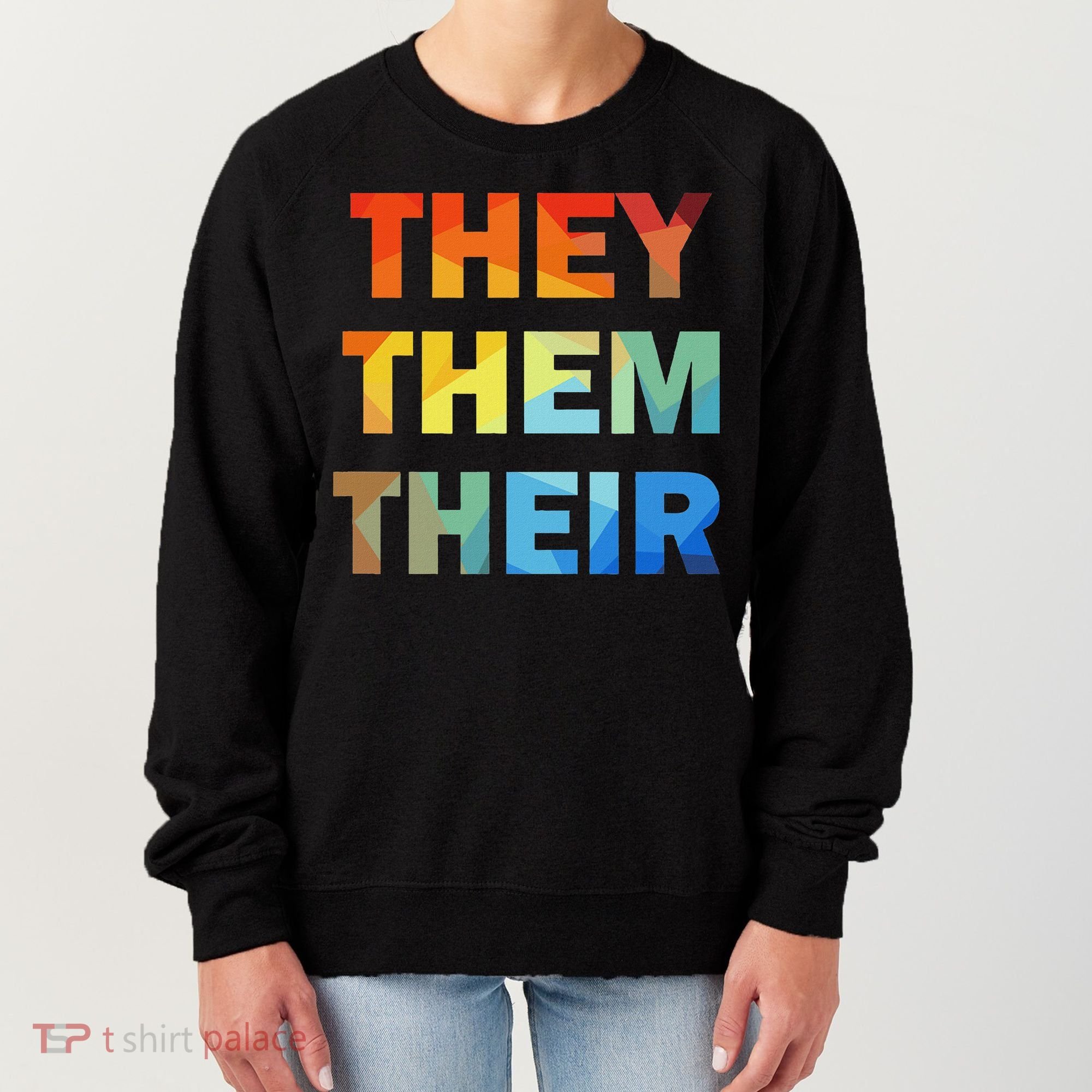 They Them Their Nb Pronoun Pride Women's Sweatshirt