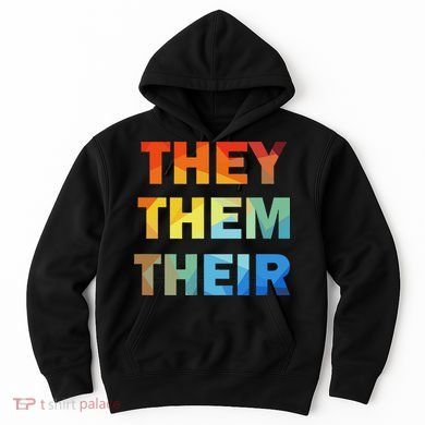 They Them Their Nb Pronoun Pride Hoodie