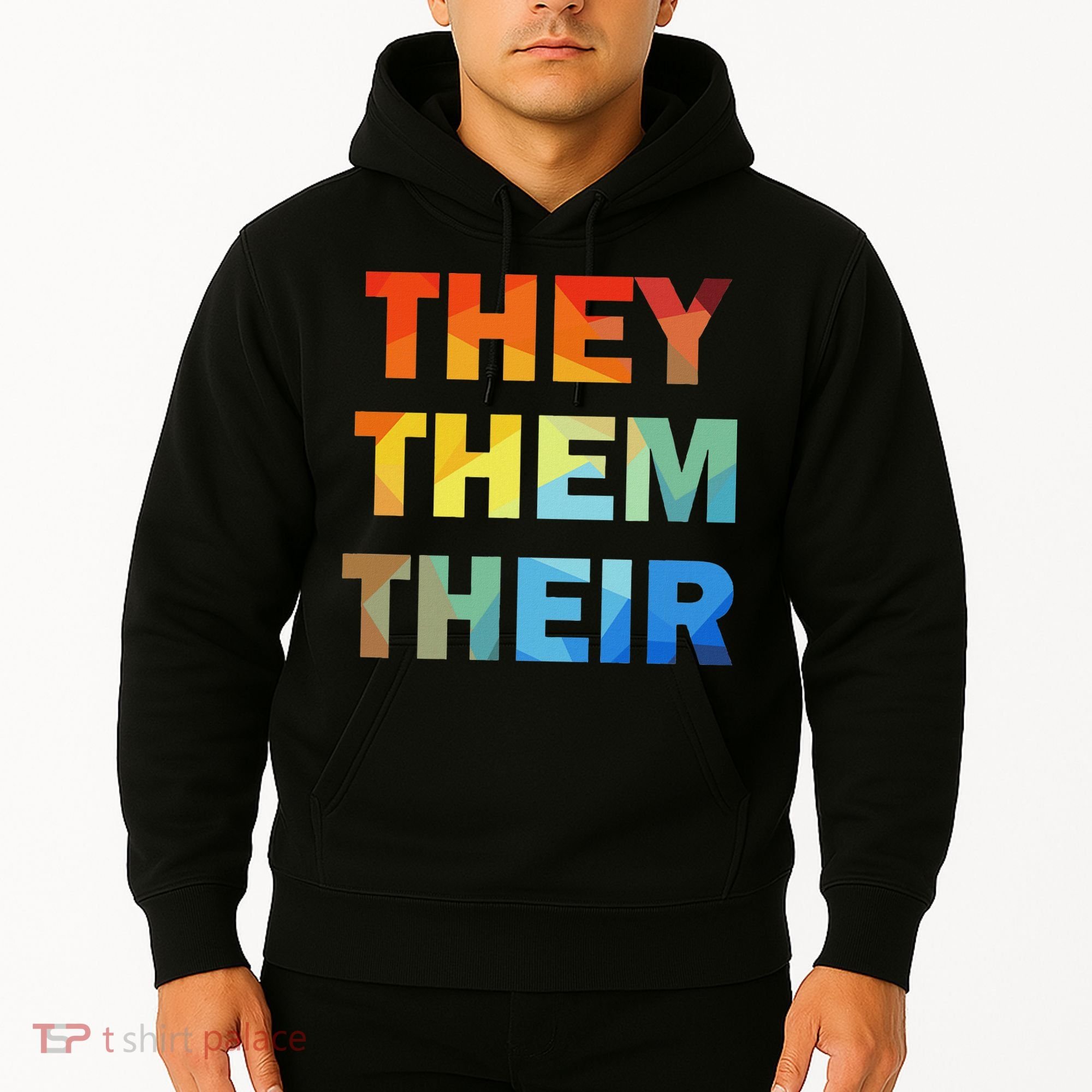 They Them Their Nb Pronoun Pride Hoodie