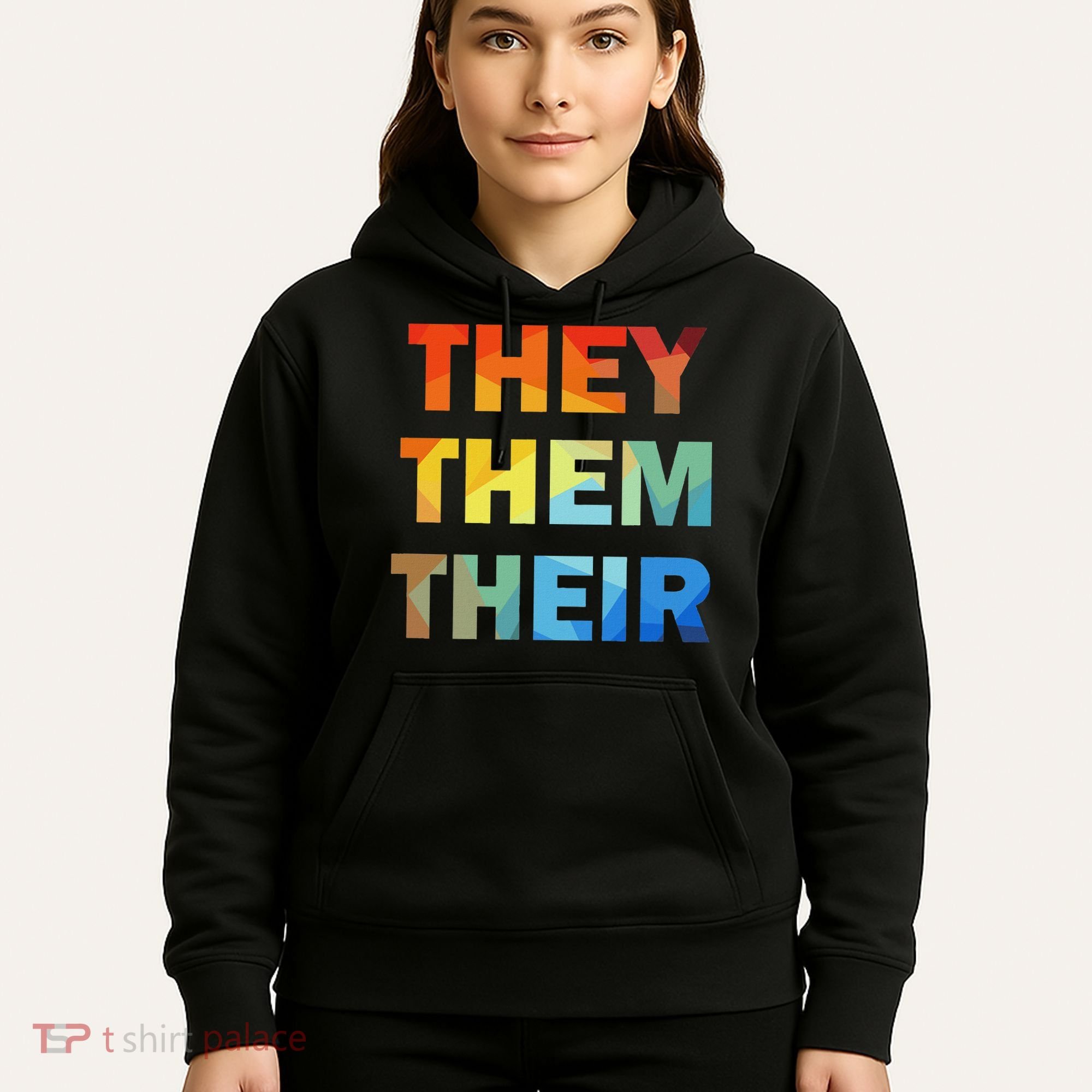They Them Their Nb Pronoun Pride Hoodie