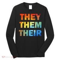 They Them Their Nb Pronoun Pride Long Sleeve Shirt thumb 0