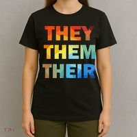 They Them Their Nb Pronoun Pride T-Shirt thumb 4