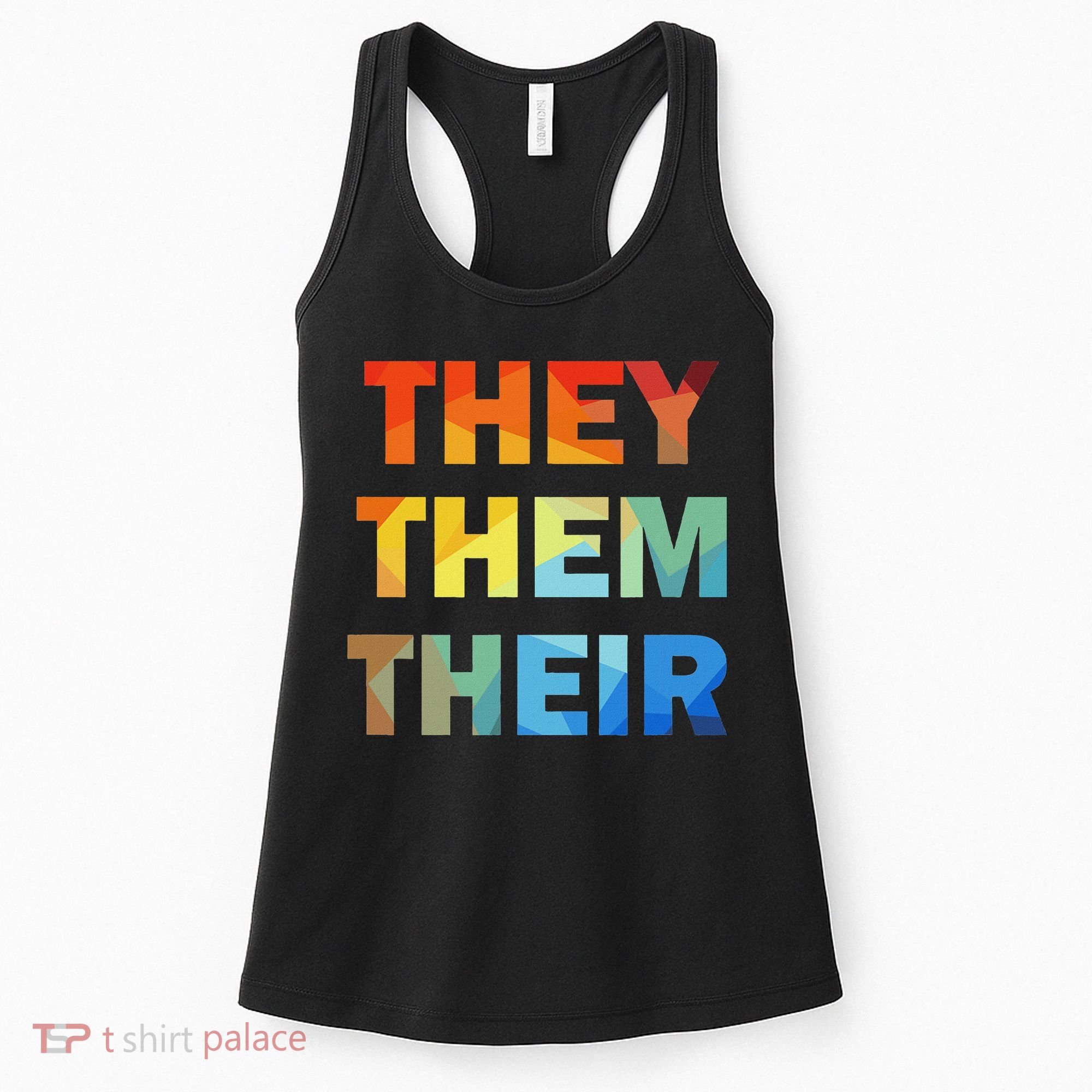 They Them Their Nb Pronoun Pride Women's Tank Top