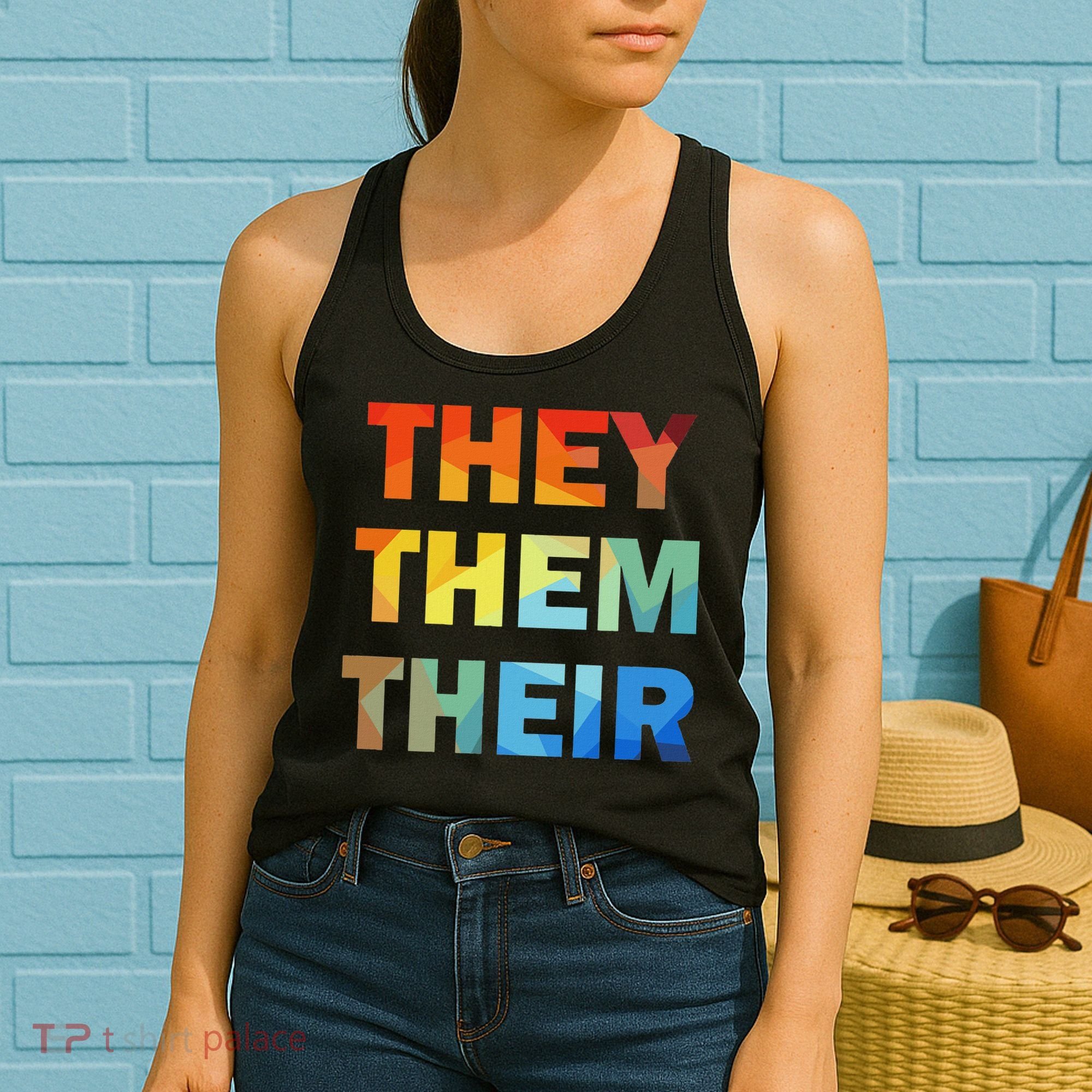 They Them Their Nb Pronoun Pride Women's Tank Top