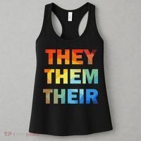 They Them Their Nb Pronoun Pride Women's Tank Top thumb 3
