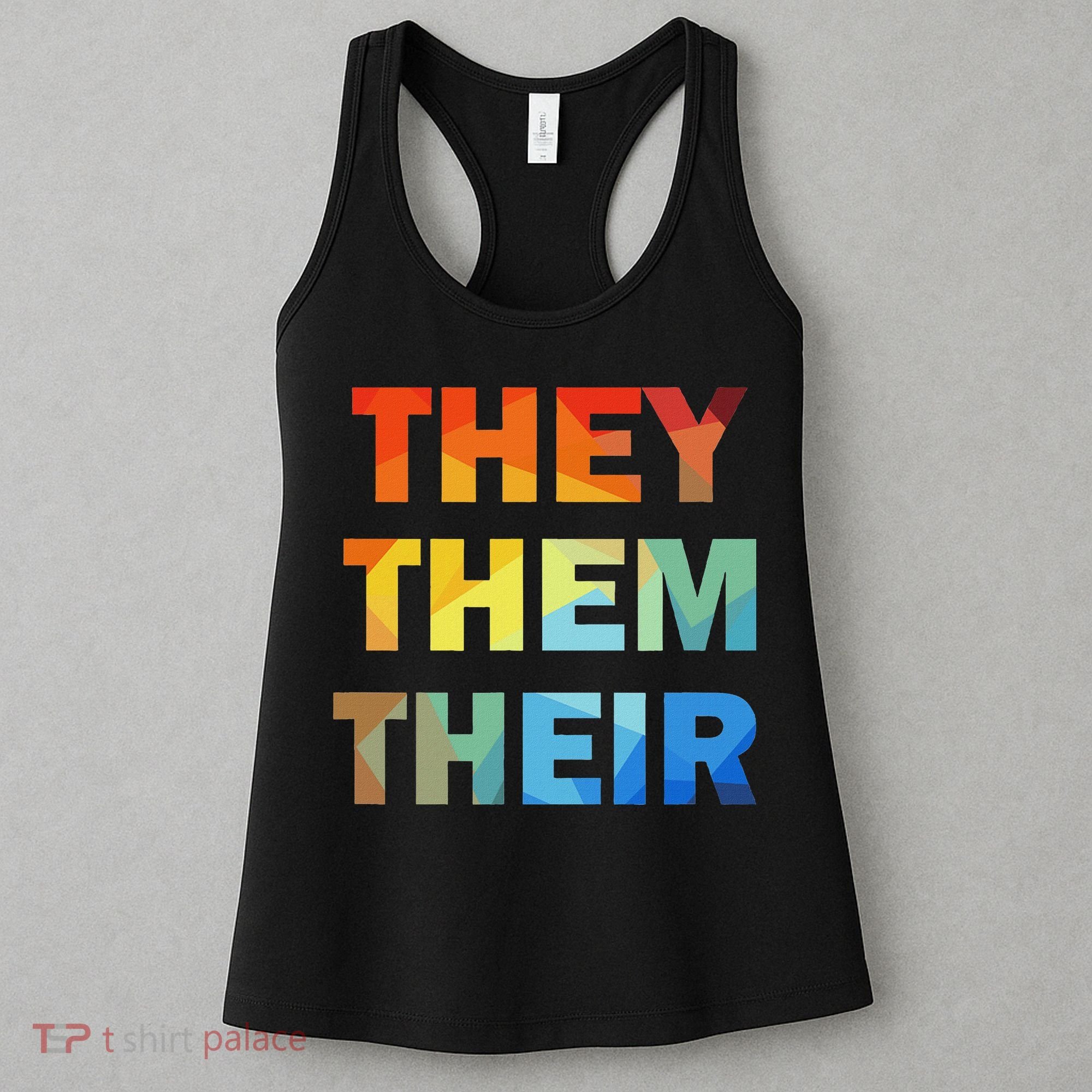 They Them Their Nb Pronoun Pride Women's Tank Top