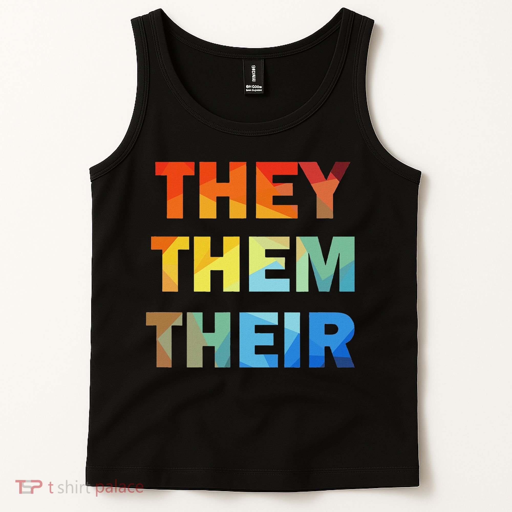 They Them Their Nb Pronoun Pride Tank Top