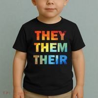 They Them Their Nb Pronoun Pride Toddler T-Shirt thumb 2