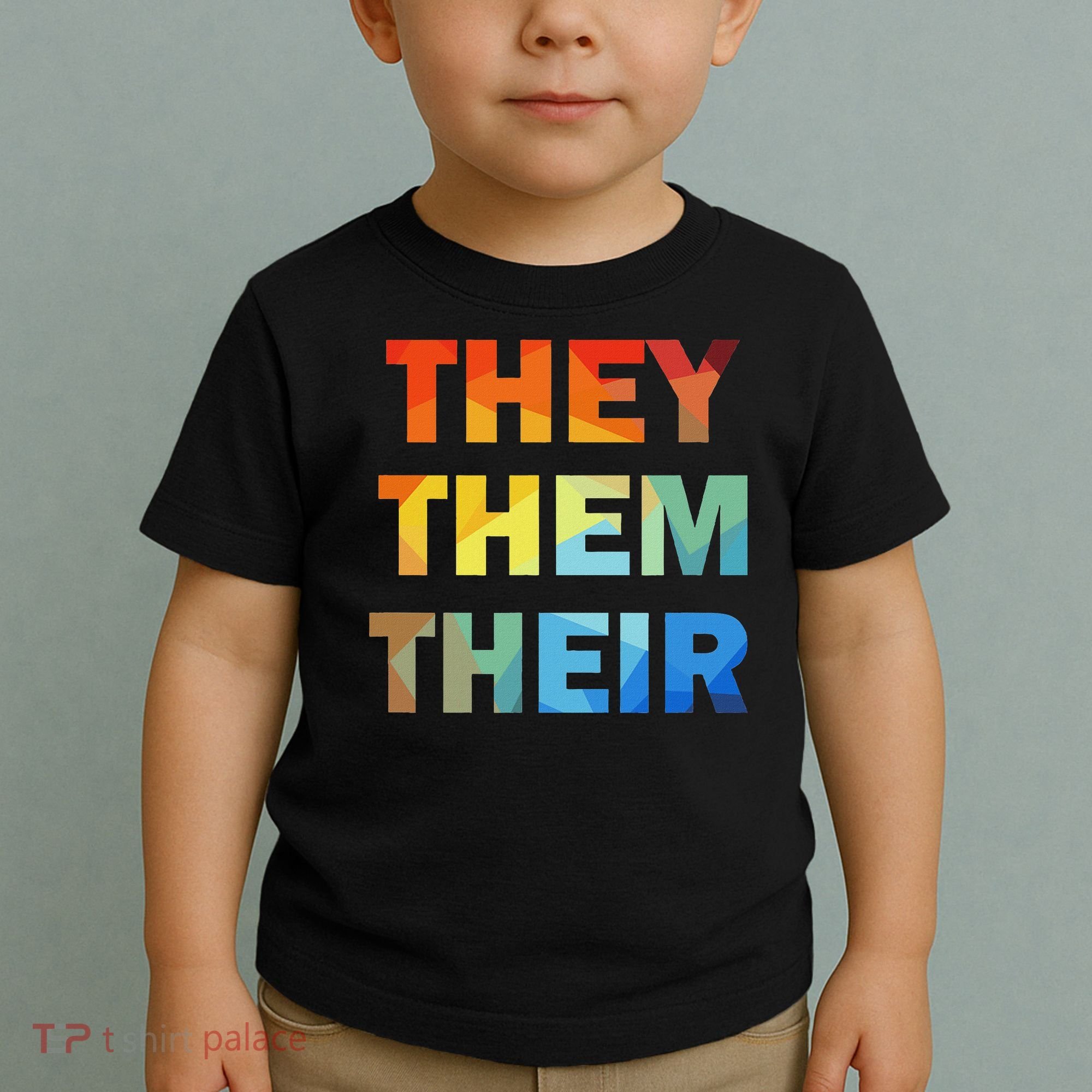 They Them Their Nb Pronoun Pride Toddler T-Shirt