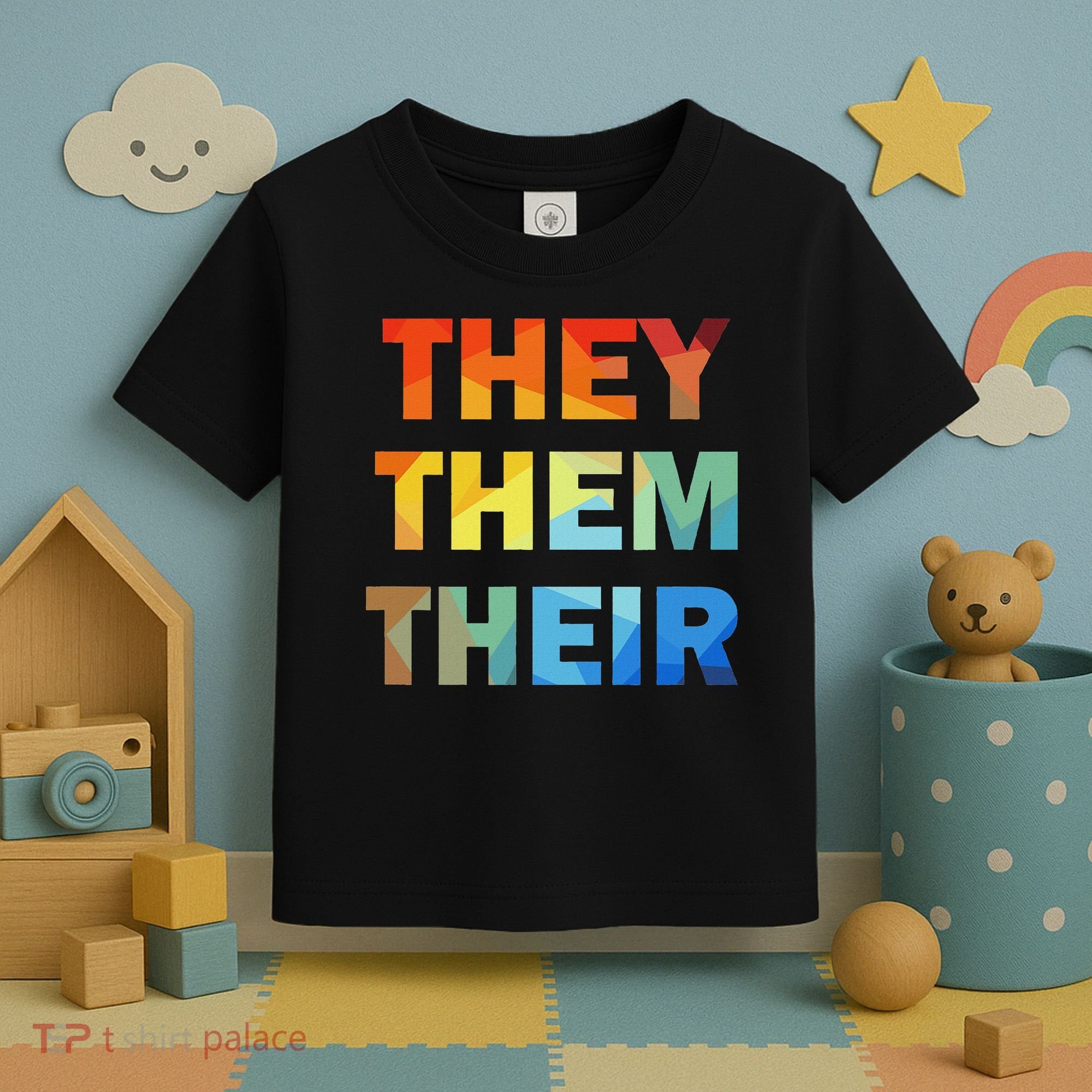 They Them Their Nb Pronoun Pride Toddler T-Shirt
